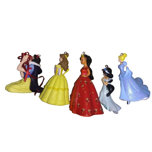Disney Princess Christmas Ornaments Lot of 5 Belle Cinderella Snow White Ornamen - Picture 10 of 13